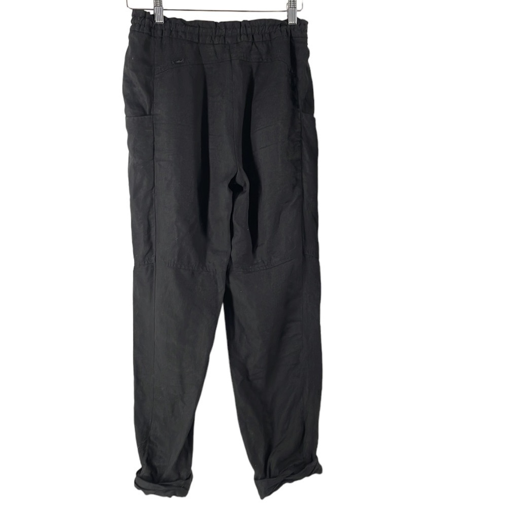 ARITZIA Wilfred Marais Rolled Cuff Pants linen blend black business casual sz 0 - Picture 3 of 10